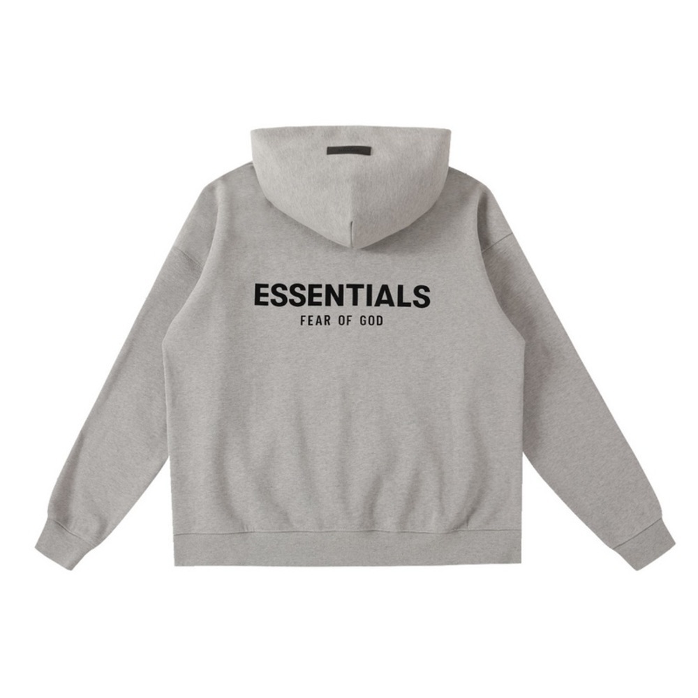 ESSENTIALS FEAR FOG GOD DARK OATMEAL PULLOVER HOODIE SIZE XL - Picture 2 of 9